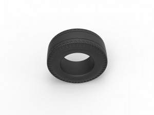 Rear tire of vintage dragster Version 2 Scale 1 to 10 3Dプリントモデル