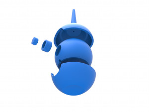 Enema bulb orb 3Dプリントモデル