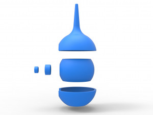 Enema bulb orb 3Dプリントモデル