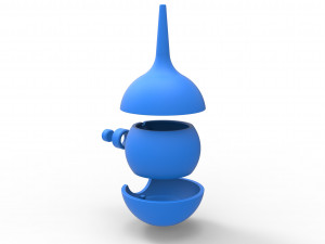 Enema bulb orb 3Dプリントモデル