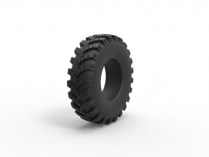 Military Ural tire OI-25 Scale 1 to 25 3D-Druckmodell