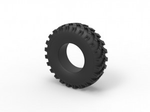 Military Ural tire OI-25 Scale 1 to 25 3D-Druckmodell