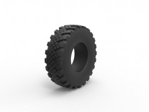 Military Ural tire KAMA-1260 Scale 1 to 25 3D Принт Модель