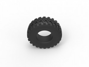 Military Ural tire KAMA-1260 Scale 1 to 25 3D Принт Модель