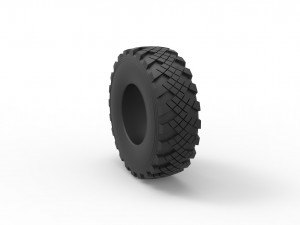 Military Ural tire KAMA-1260 Scale 1 to 25 3D Принт Модель