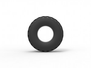 Military Ural tire KAMA-1260-1 Scale 1 to 25 Modelo de Impressão 3D