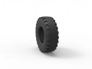 Military Ural tire KAMA-1260-1 Scale 1 to 25 3D Print Model