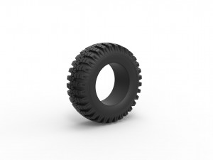 Military Ural tire O-47A Scale 1 to 25 Modèles 3D en vedette