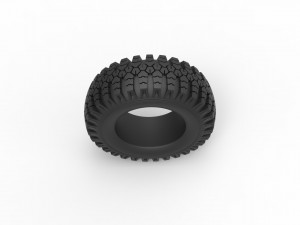 Military Ural tire O-47A Scale 1 to 25 3D-Druckmodell