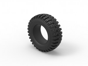 Military Ural tire O-47A Scale 1 to 25 3D-Druckmodell