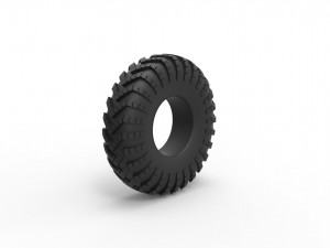 Military tire I-159 Scale 1 to 25 3D Print Model