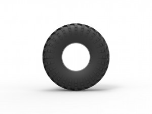 Military tire I-159 Scale 1 to 25 3D Print Model