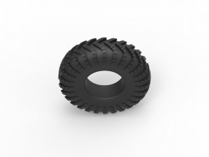 Military tire I-159 Scale 1 to 25 3D Print Model