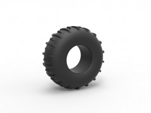 Low pressure Forester 1370 tire Scale 1 to 25 3Dプリントモデル
