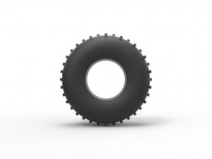 Low pressure Forester 1370 tire Scale 1 to 25 3D Print Model
