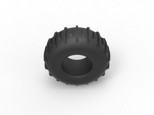Low pressure Forester 1370 tire Scale 1 to 25 3D Print Model