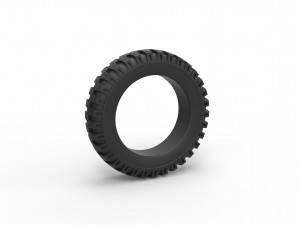 Military tire 6 Scale 1 to 10 Modelo de Impressão 3D
