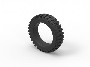 Military tire 6 Scale 1 to 10 3D Print Model
