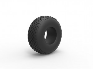 Low pressure tire 3 Scale 1 to 25 3D Druckmodell