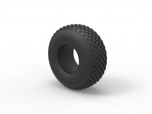 Low pressure tire 3 Scale 1 to 25 3D Druckmodell
