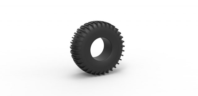 Trom tire 5 Scale 1 to 25 Modello di stampa 3D .c4d .max .obj .3ds .fbx .stl .blend 