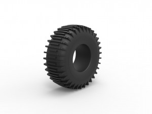 Trom tire 5 Scale 1 to 25 Modello di stampa 3D