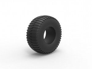 Low pressure tire 4 Scale 1 to 25 3D-Druckmodell