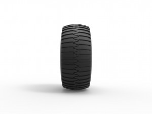 Low pressure tire 4 Scale 1 to 25 3D-Druckmodell