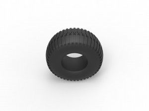Low pressure tire 4 Scale 1 to 25 3D-Druckmodell