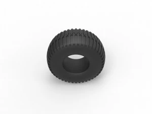 Low pressure tire 4 Scale 1 to 25 3D Print Model