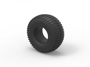 Low pressure tire 4 Scale 1 to 25 3D-Druckmodell