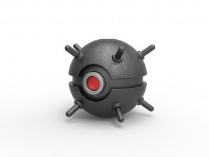 Naval mine orb 3D-printmodel