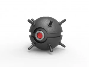 海军水雷球 3D 打印模型