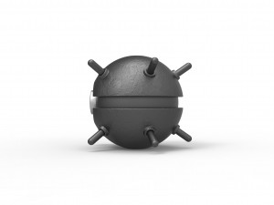 Naval mine orb 3D Druckmodell
