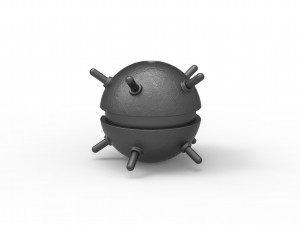 Naval mine orb 3D Druckmodell