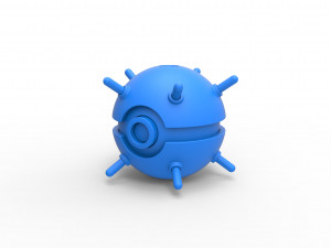 Naval mine orb 3D Druckmodell