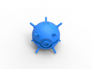 Naval mine orb 3D Druckmodell