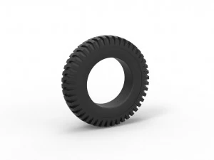 Military tire 7 Scale 1 to 10 3D Print Model