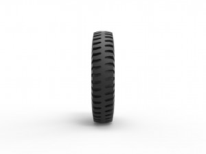 Military tire 7 Scale 1 to 10 3D 打印模型