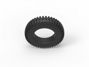 Military tire 7 Scale 1 to 10 3D 打印模型
