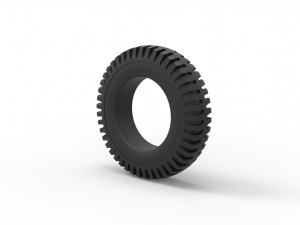 Military tire 7 Scale 1 to 10 3D 打印模型