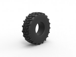 Military truck tire 5 Scale 1 to 25 3Dプリントモデル