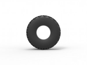 Military truck tire 5 Scale 1 to 25 3Dプリントモデル