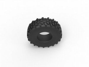 Military truck tire 5 Scale 1 to 25 3Dプリントモデル