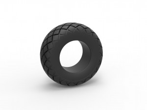 Offroad tire 29 Scale 1 to 25 Modello di stampa 3D