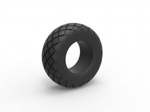 Offroad tire 29 Scale 1 to 25 3D Druckmodell