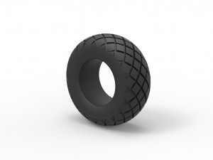 Offroad tire 29 Scale 1 to 25 3D Druckmodell