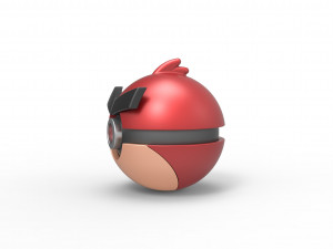 Angry bird Red orb Modello di stampa 3D