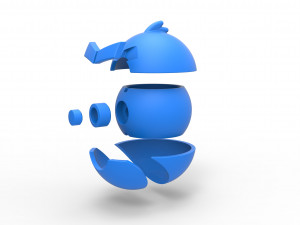 Angry bird Red orb Modello di stampa 3D