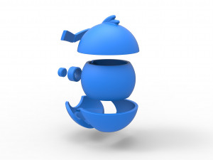Angry bird Red orb Modello di stampa 3D